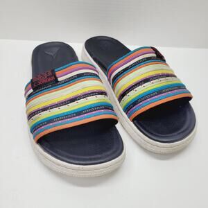 Jordan Modero 2 VP Slide Sandals Womens 11 Black White Multicolor Sport Casual